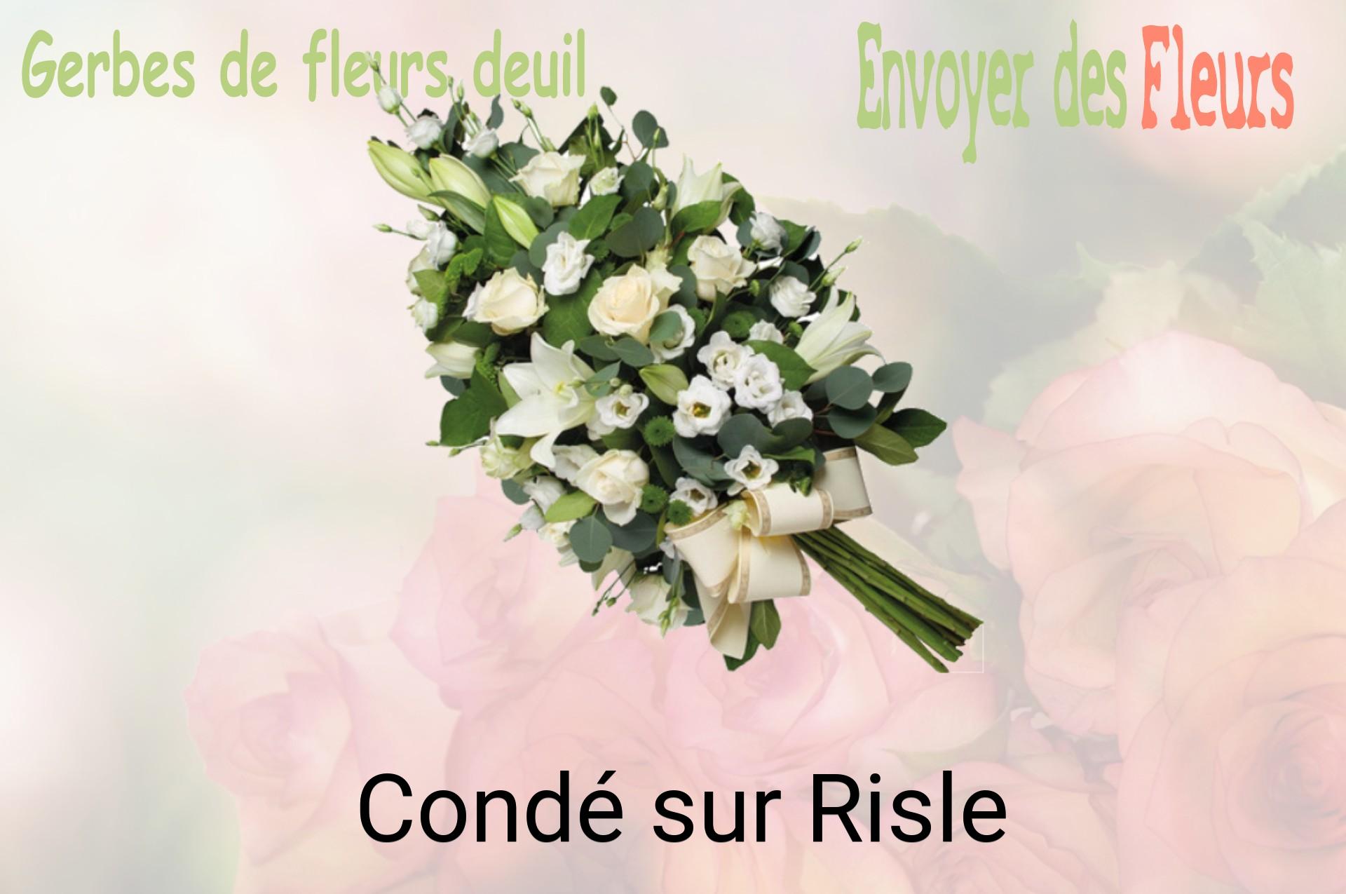 Gerbe de fleurs de deuil livrée à Condé-sur-Risle